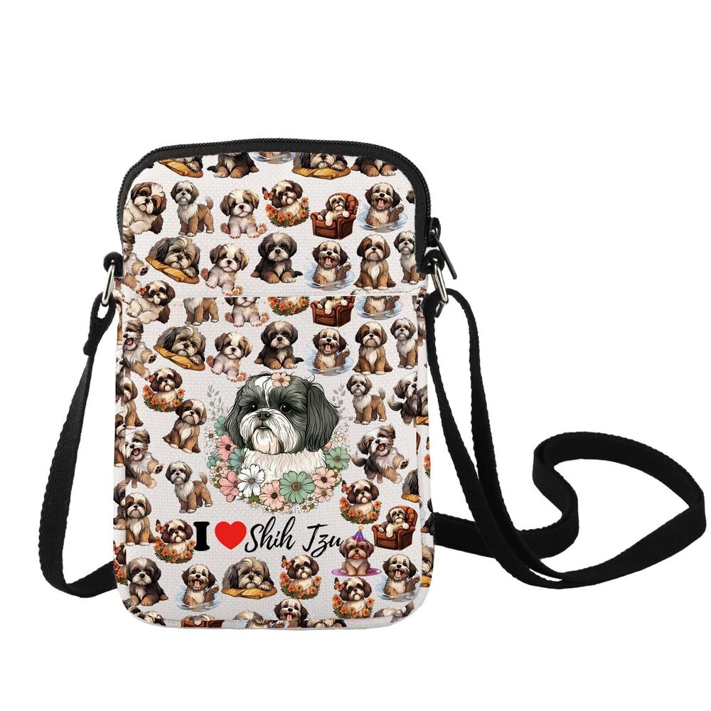 3642 Shih Tzu Crossbody Bag - Lover Gift I Love Shih Tzu Dog Merchandise C